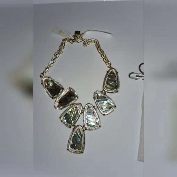 Kendra SCOTT Harlow Gold and Silver Statement Necklace - Picture 2 of 3